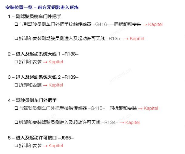 2023年大众速腾R138和R139天线位置