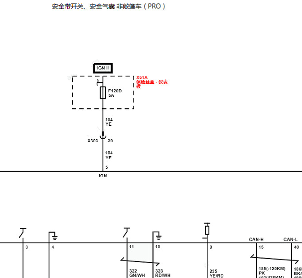 2024年五菱MiniEV安全气囊电路图资料