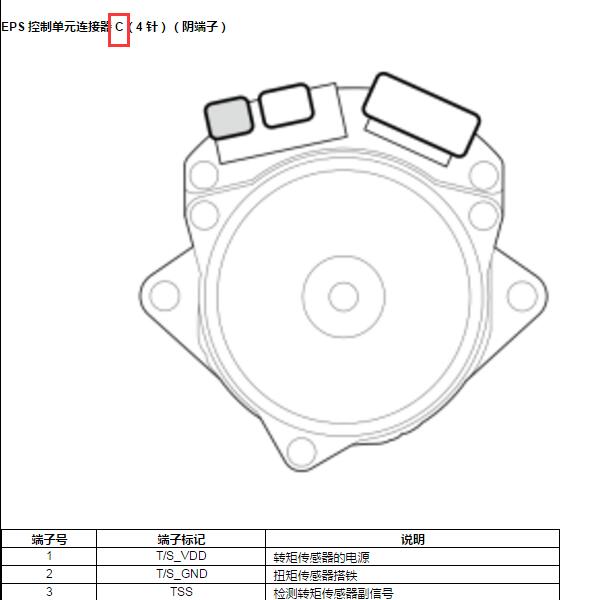 2021年本田CR-V 3个插头方向机针脚资料