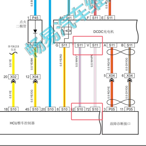 2020-2021年长安睿行EM80高压互锁电路图