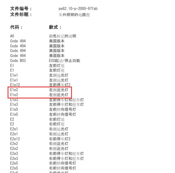 2008年奔驰C 200K左前近光灯电路图