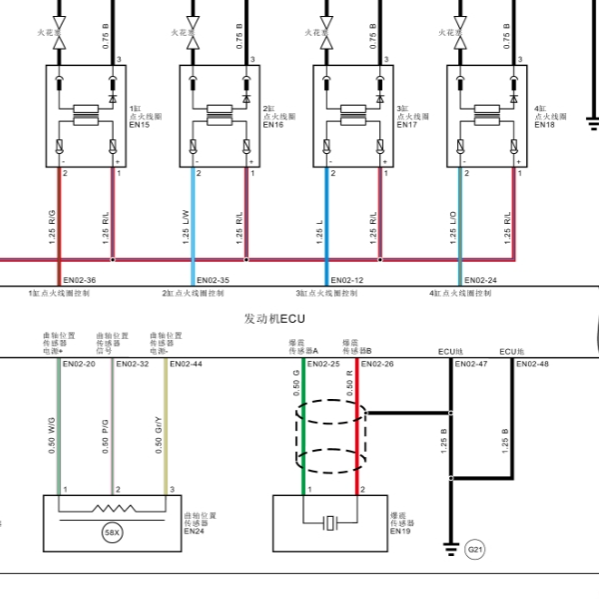 2017年斯威X3 DLDG15发动机电路图