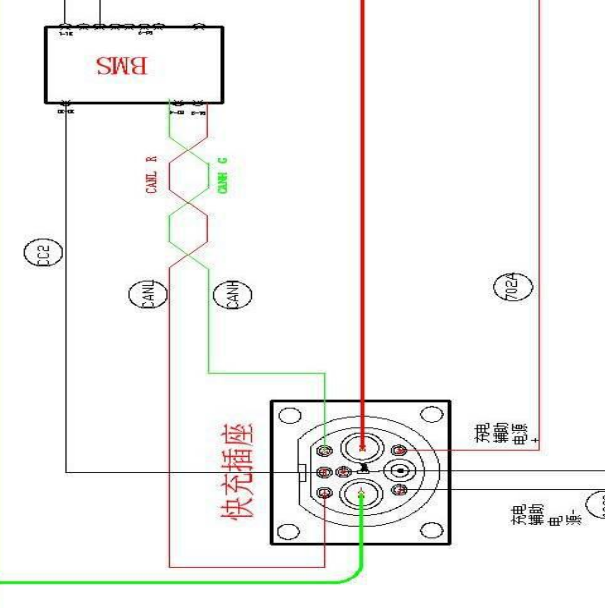 2017年开沃D11快充电路图