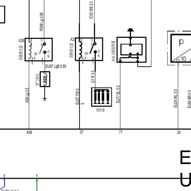 江淮骏铃2.8柴油发动机电路图