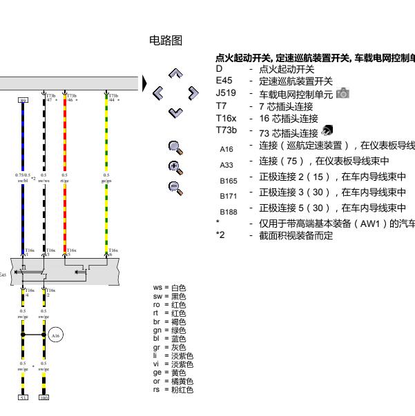 2016年斯柯达昕锐点火开关电路图