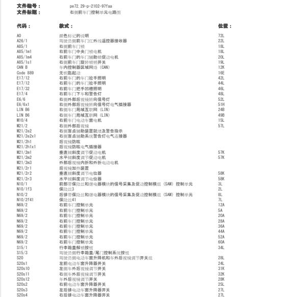 2008年奔驰C200 K中控锁电路图
