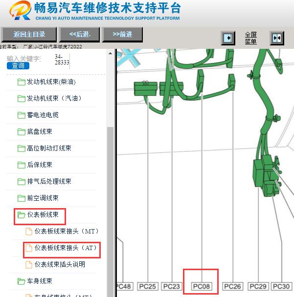 2022年江铃域虎7车身模块位置