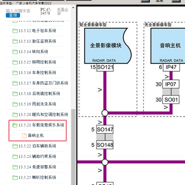 2022年吉利汽车-帝豪 全景影像电路图