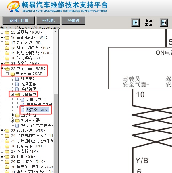 2018年郑州日产帅客EV气囊电路图