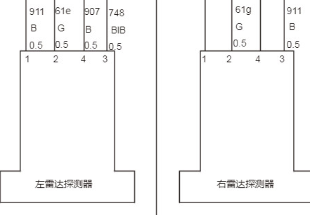 长城风骏5 倒车雷达电路图资料