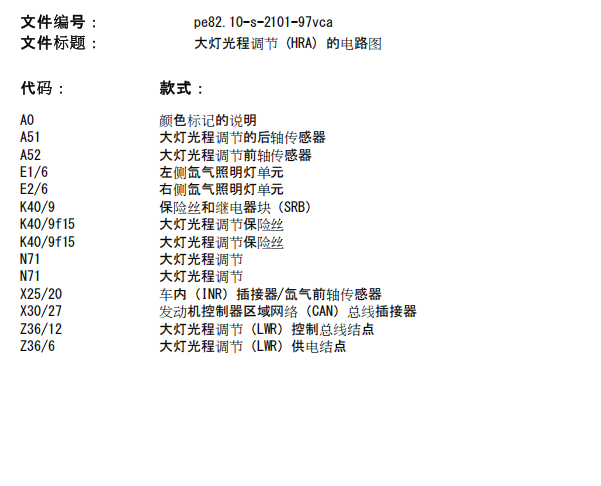 2015年奔驰威霆大灯继电器电路图和位置
