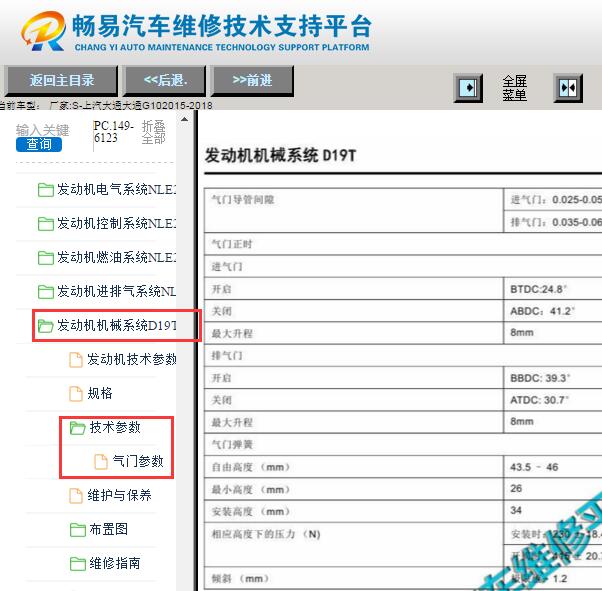 2015-2018年上汽大通G10气门间隙