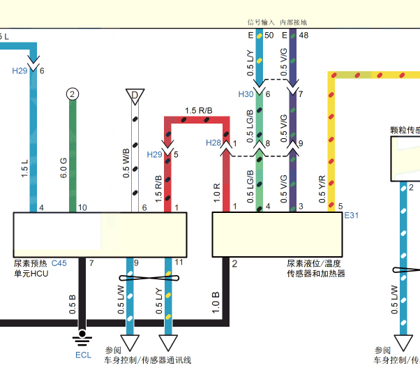 2023年五十铃铃拓尿素泵电路图
