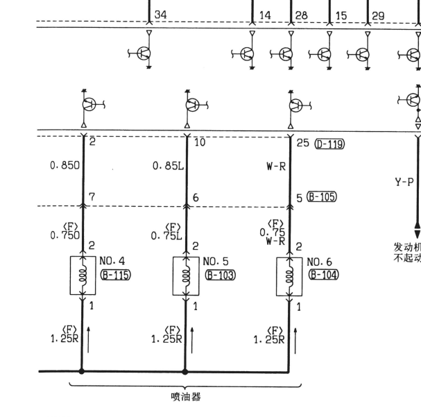 2004年三菱帕杰罗发动机喷油嘴资料
