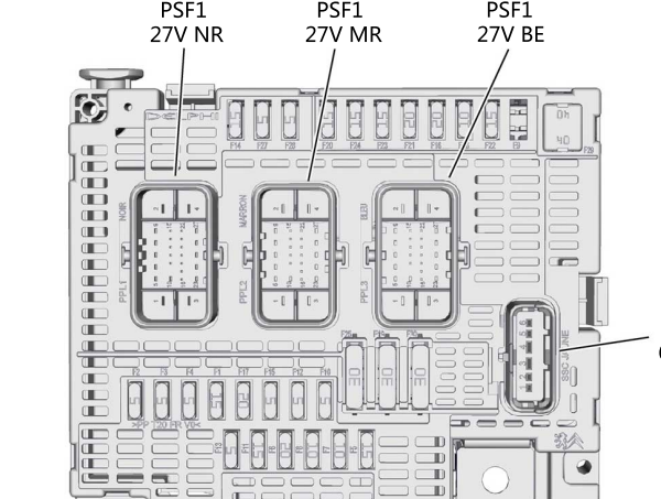 2018年标致408保险丝继电器资料