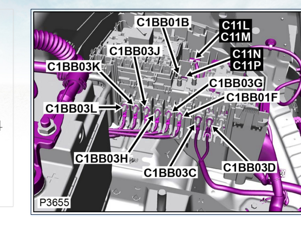 14年路虎神行者2 C11L-1和C11M-1位置