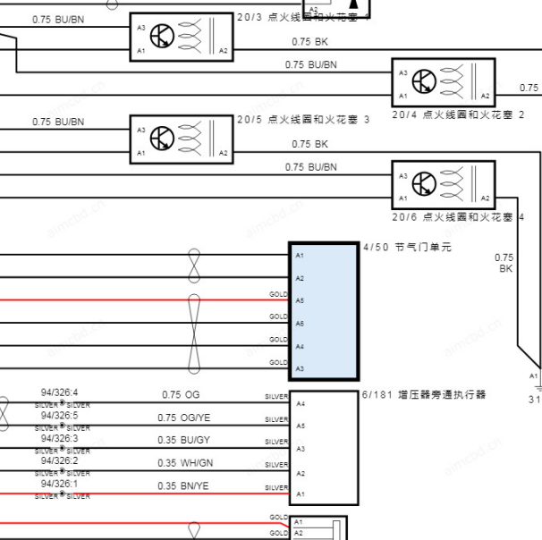 2024年沃尔沃S90节气门电路图
