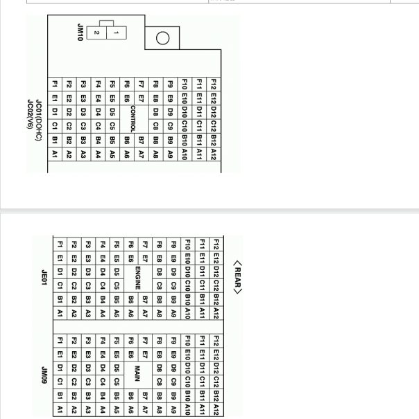2009年现代名驭保险盒背面插头资料