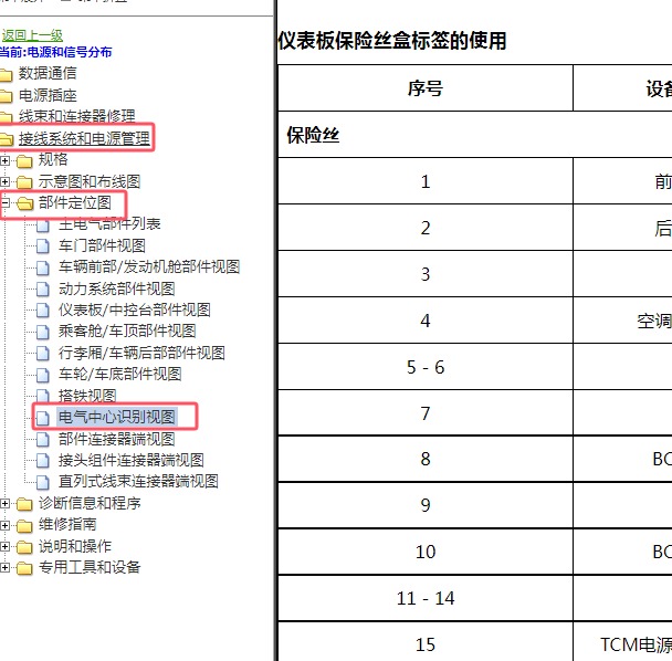 2020年别克GL8陆上公务舱保险盒说明