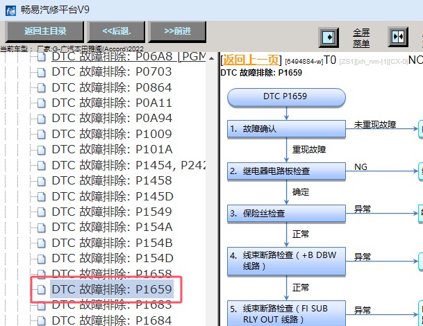 2022年本田雅阁P1659故障码诊断资料
