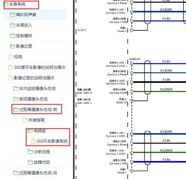 2019-2020年蔚来ES6 360全景电路图