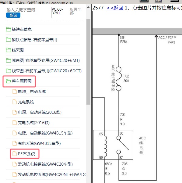 2018年长城汽车-哈弗H6 Coupe 定速巡航电路图