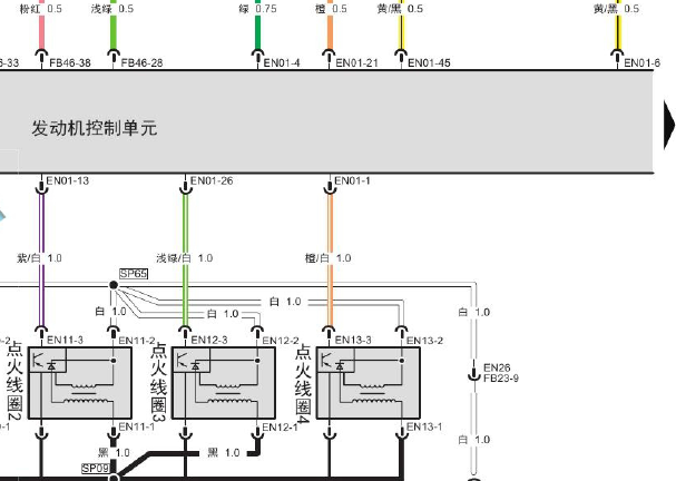 广汽传祺4B16K1发动机电路图