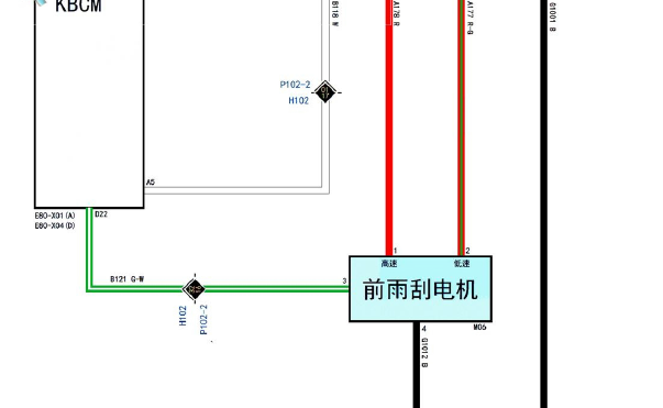 2018-2019年长城哈弗H9雨刮电路图资料