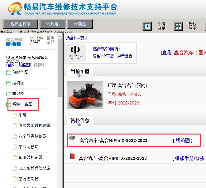 2022年高合HiPhi X电路图