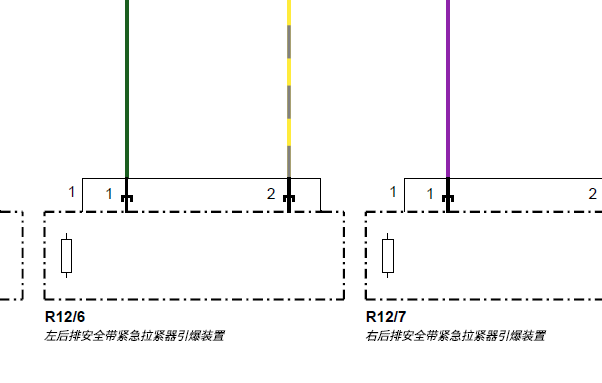 2021年奔驰C260L安全带电路图和保险丝资料