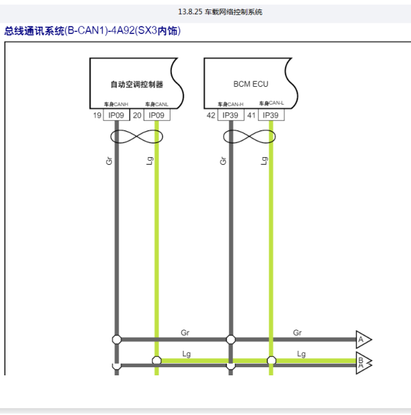 2020年东风风行T5网络电路图