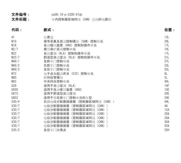 2011年奔驰A160网络通讯电路图