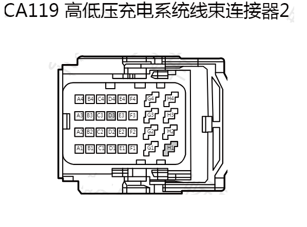 2022年吉利几何G6 车载充电机针脚资料