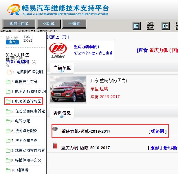 2016-2017年力帆迈威全车电路图