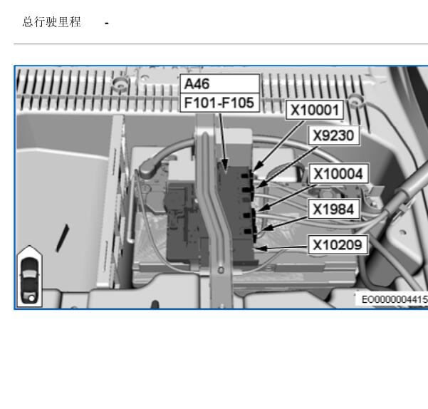 2014年宝马X1保险盒位置与电路图