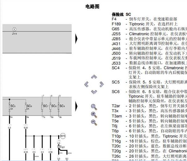 2007年斯柯达明锐保险丝电路图