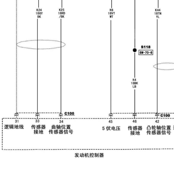 2014年北京吉普西门子发动机电脑电路图