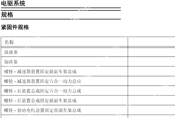 2024年上汽大通大拿电驱系统维修手册资料