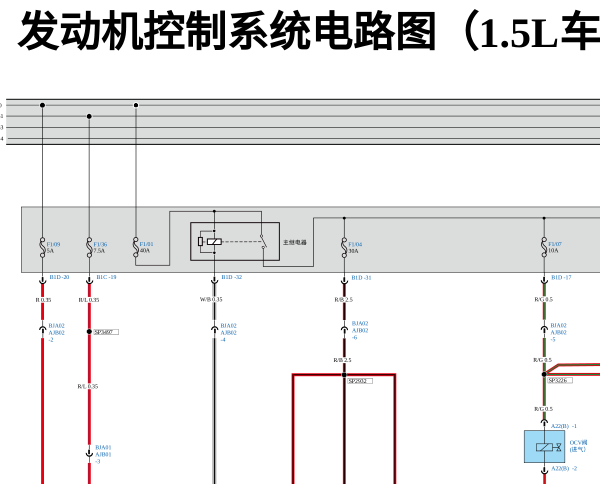 2023年比亚迪宋Plus DMi BYD472QA发动机电路图