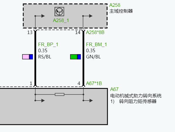2019年宝马X5转向系统电路图资料