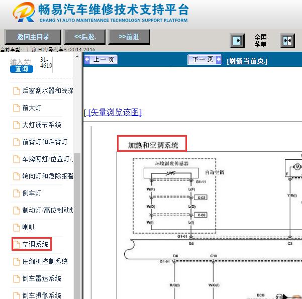 2014年海马S7环境温度传感器电路图