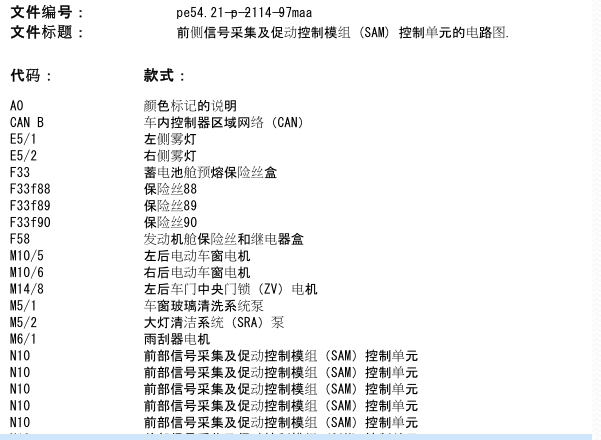 2008年奔驰ML350雨刮电路图资料