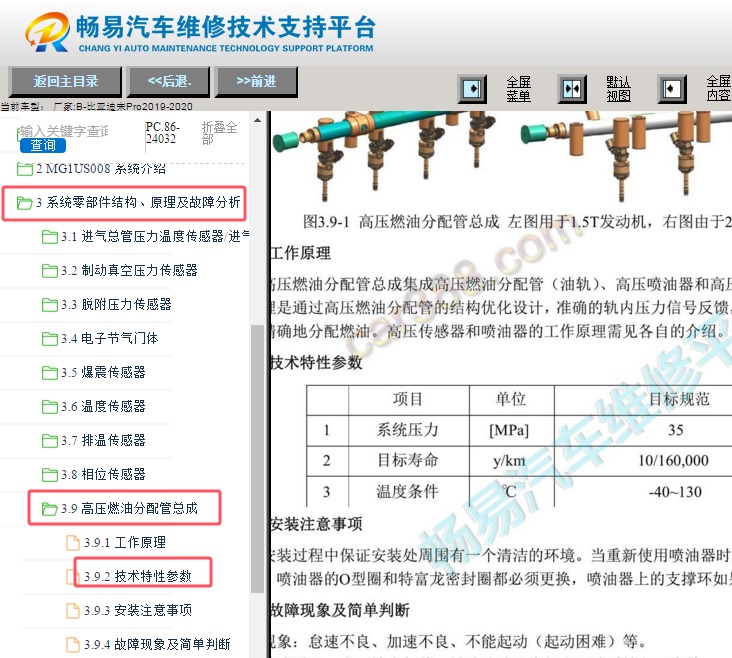 2019-2020年比亚迪宋Pro 油轨压力数据
