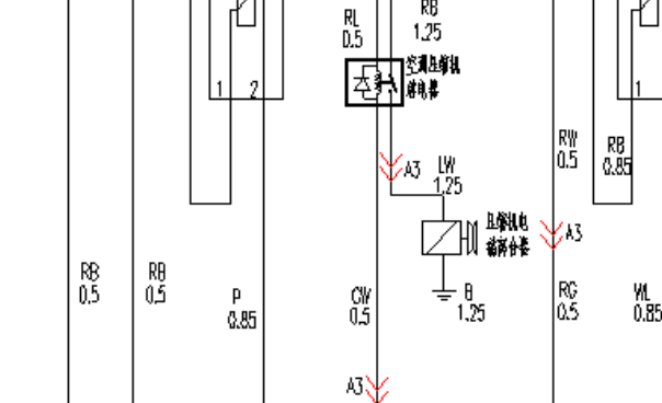 2011年东风风行景逸4A91S发动机-空调压缩机电路图资料