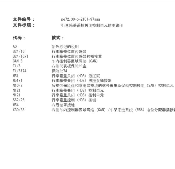 2005年奔驰S 350尾门控制电路图