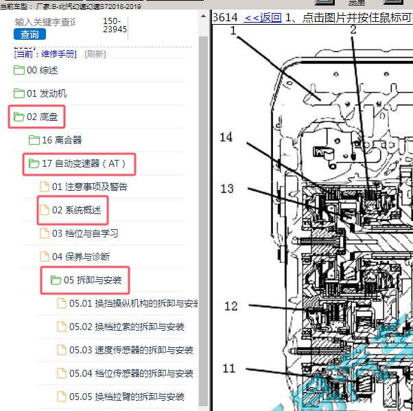 2018-2019年北汽幻速-幻速S7 变速箱资料