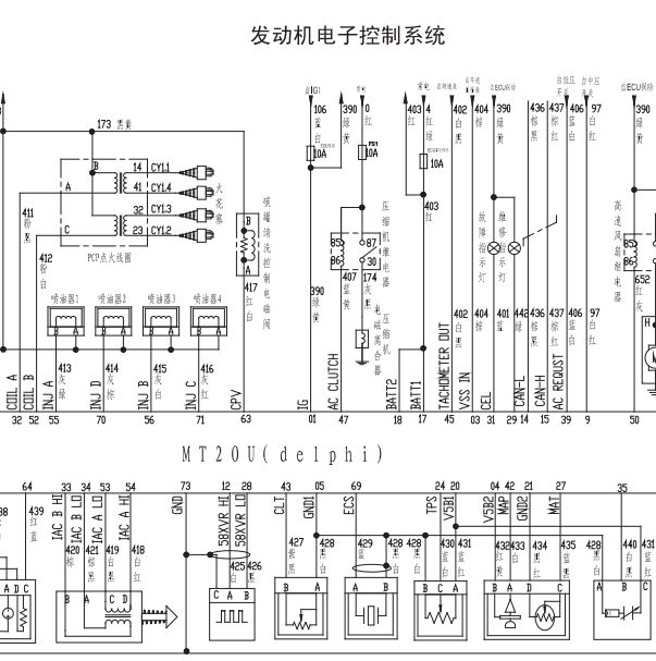 2015年哈弗H5 4G63S4M发动机电路图