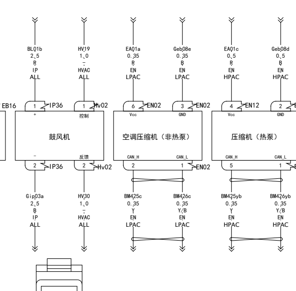 2024年合众哪吒X空调电路图