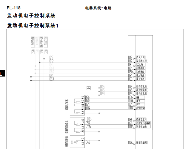 2018年福田祥菱M发动机电路图资料