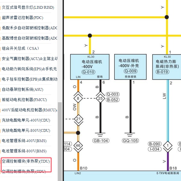2024年奇瑞星途纪元空调压缩机电路图